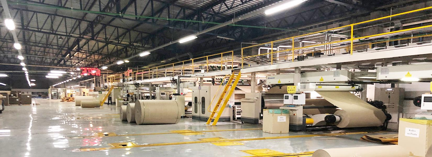 Corrugated cardboard production line