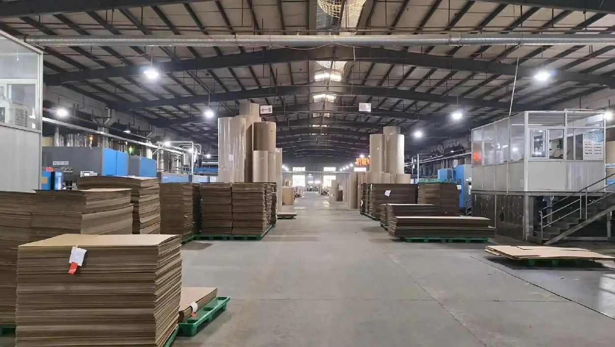 Corrugated board production line